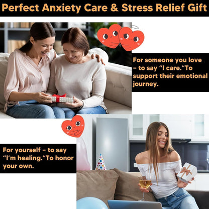 Self Care Cards for Anxiety Relief with MoodCube Spinner, 45 Science-Inspired Mindfulness Exercises for Adults, Relaxation & Emotional Wellness Gift for Friends, Colleagues & Family