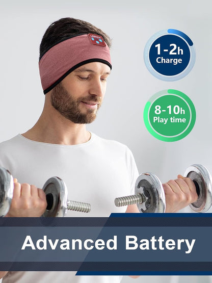 Lullaband Sleep Headphones, Bluetooth Headband Headphones with 12-Hour Battery, Soft Headband for Sleeping, Travel, Exercise, Yoga & Relaxation