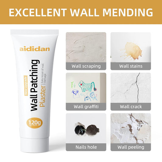 Drywall Repair Kit Wall Patch Repair Kit Spackle Wall Repair Paste | Wall Mending Agent with Scraper, Quick Fix Solution for Home Wall, Wall Surface Hole & Scratch Repair