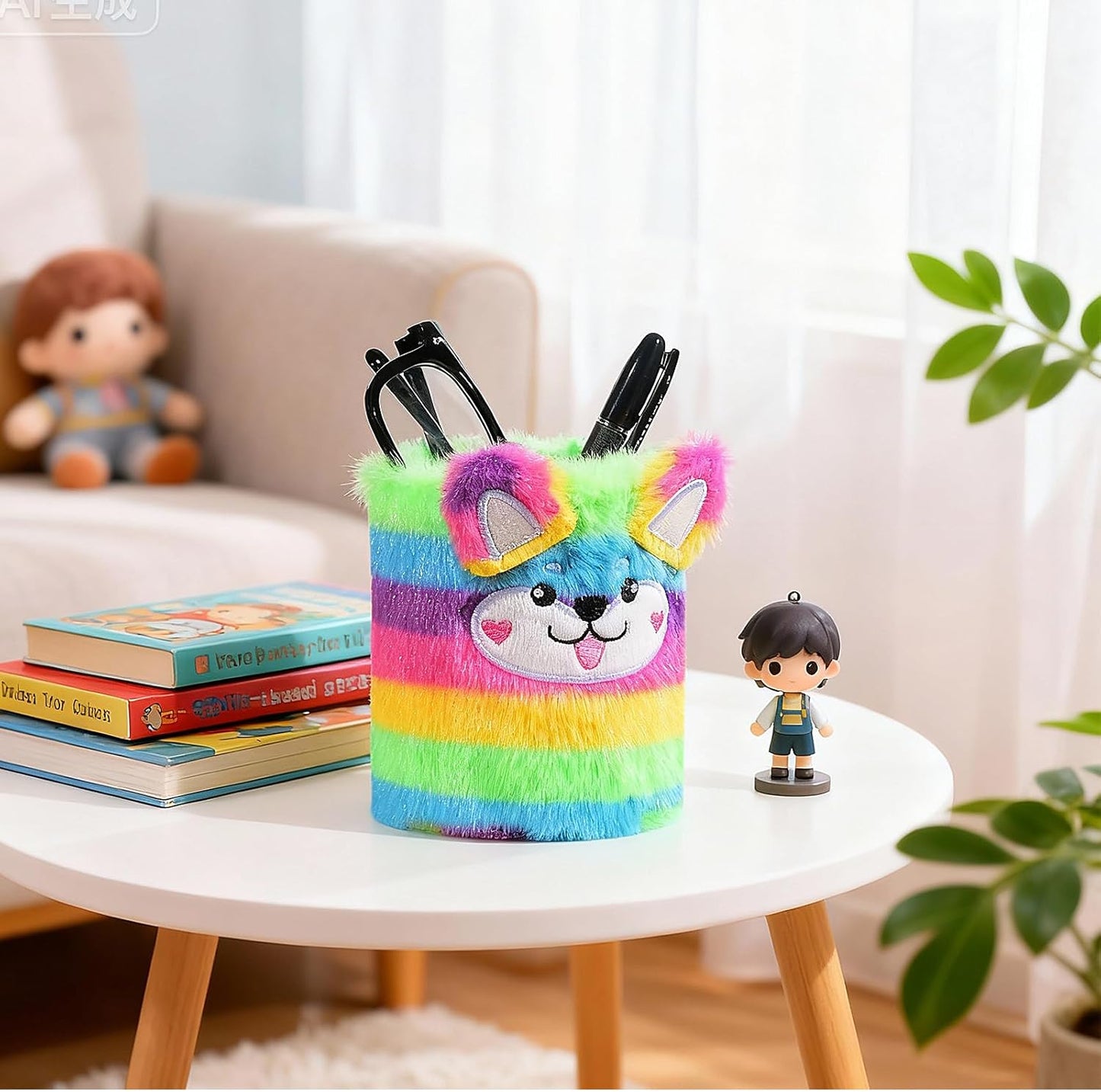 Happynear Glasses Holder, Cute Eyeglass Holder, Glasses Holder for Nightstand, Desk and Dresser, Gifts for Boys and Girls