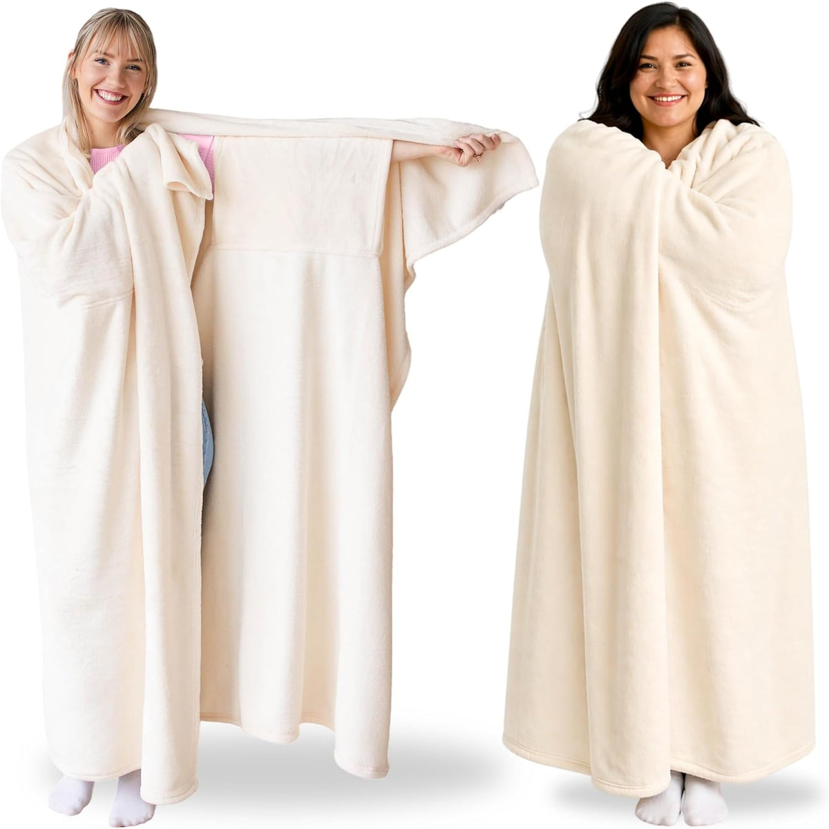 Super Blanky Wearable Blankets for Women & Men, Dorm Room Essentials, Gift for Her, Gifts for Women, Wife Birthday Gift Ideas