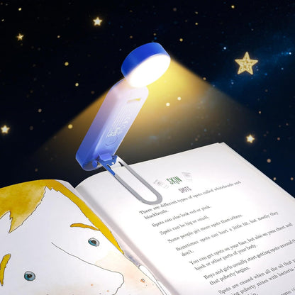 VAVOFO USB Rechargeable Bookmark Reading Light, Blue Light Blocking Amber LEDs for Bedtime Reading - Clip On, 9 Lighting Modes
