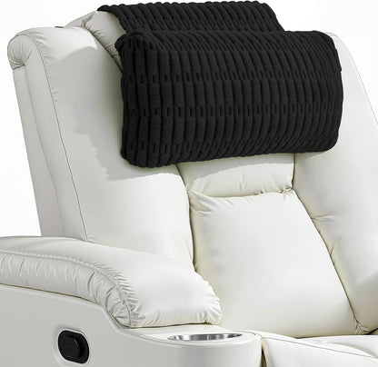 Recliner Pillow, Adjustable Neck Pillow for Recliner | Soft Corduroy, Weighted Non-Slip Flap, Adjustable Filling, Washable Cover, Ideal for Recliners, Sofas, Office Chairs