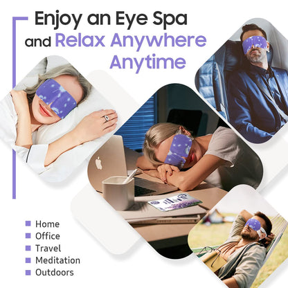BeHoomi 20 Packs Steam Eye Mask, Heated Eye Mask Warm Compress for Eyes, Disposable Self Heating Steam Mask for Home, Sleep, Spa, Travel Essentials & Relaxation Gifts for Women (Unscented)