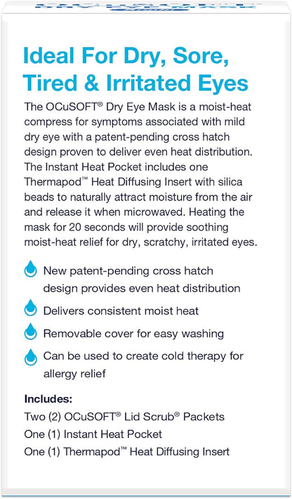 OCuSOFT Dry Eye Mask Premium for Tired Eyes – 1 Instant Heat Diffusing Mask