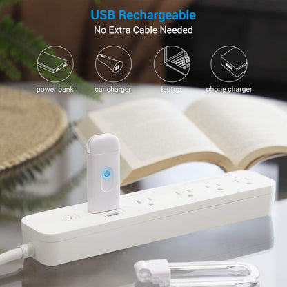 DEWENWILS Amber Book Reading Light, USB Rechargeable Book Light for Reading in Bed