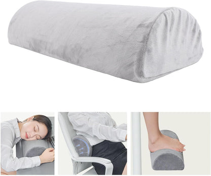 Fabater Half Moon Waist Pillow for Back Pain Relief, Memory Foam Lumbar Support Cushion for Head Feet Lower Back Knees, Ergonomic Support Pillow for Bed Office Chair Sleeping Sitting