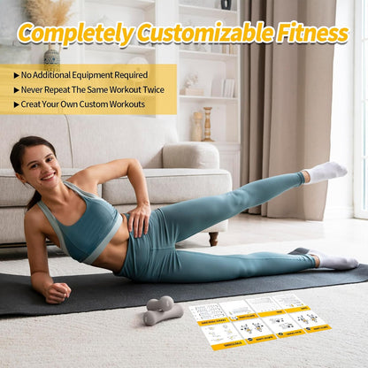 Half Balance Ball Workout Cards, 62 Exercises Cards Deck Large Size 5" x 3.5" Fitness Cards for Women & Men, Beginner Fitness Guide to Training Exercises at Home or Gym