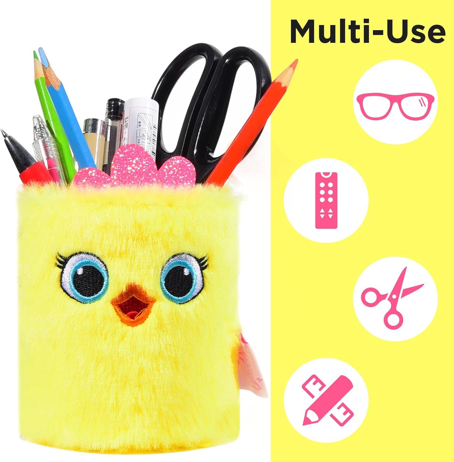 Happynear Glasses Holder, Cute Eyeglass Holder, Glasses Holder for Nightstand, Desk and Dresser, Gifts for Boys and Girls