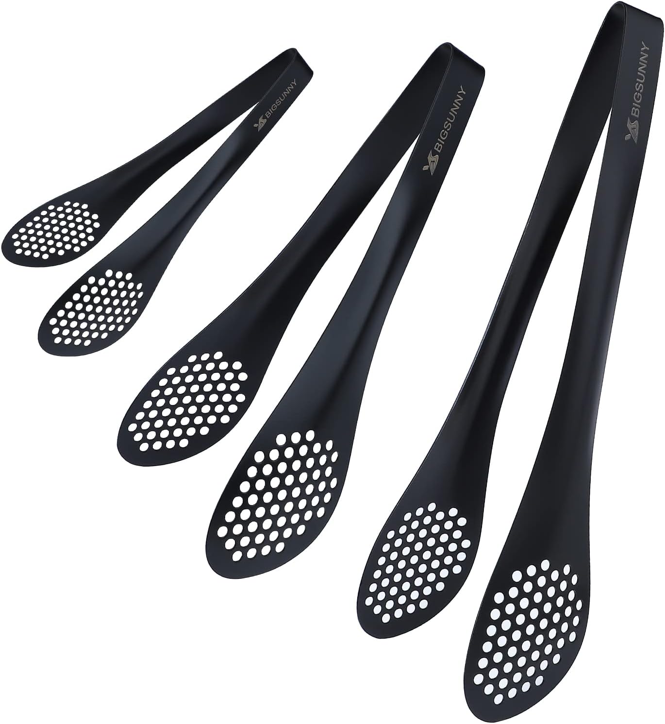 MSY BIGSUNNY 9 inch Buffet Tongs, Set of 2 Stainless Steel Food Serving Tongs