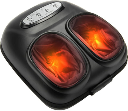 LINGTENG Foot Massager, Heated Foot Massager (Agate Black)