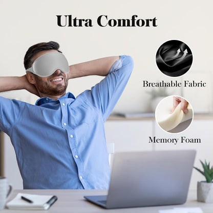Fygrip 3D Eye Mask Sleep Mask for Men & Women, Black