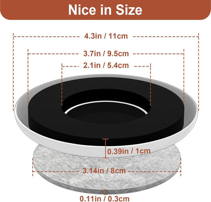 Furniture Sliders for Hardwood Floors and Carpets - Multi-Surface Furniture Movers Sliders with 4PCS 4.3" Carpet Sliders + 4PCS Self-Adhesive Felt Pads - Protect Floor and Easily Move Furniture
