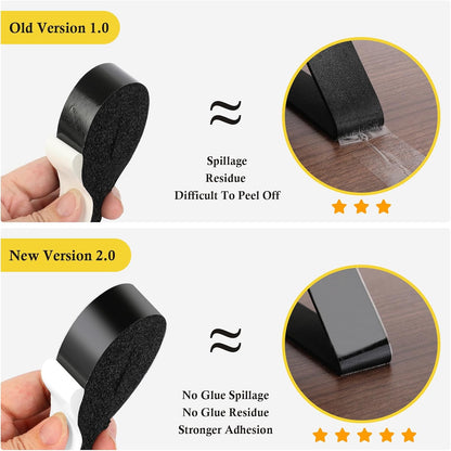 fowong AC Window Seal Foam Tape, 1" x 1" Thick Foam Weather Strip, Black | High Resilience Foam Tape Seals Large Gaps Around Ac Windows and Doors, 6.5ft x 2 Rolls, Strong Adhesive, Install in Minutes