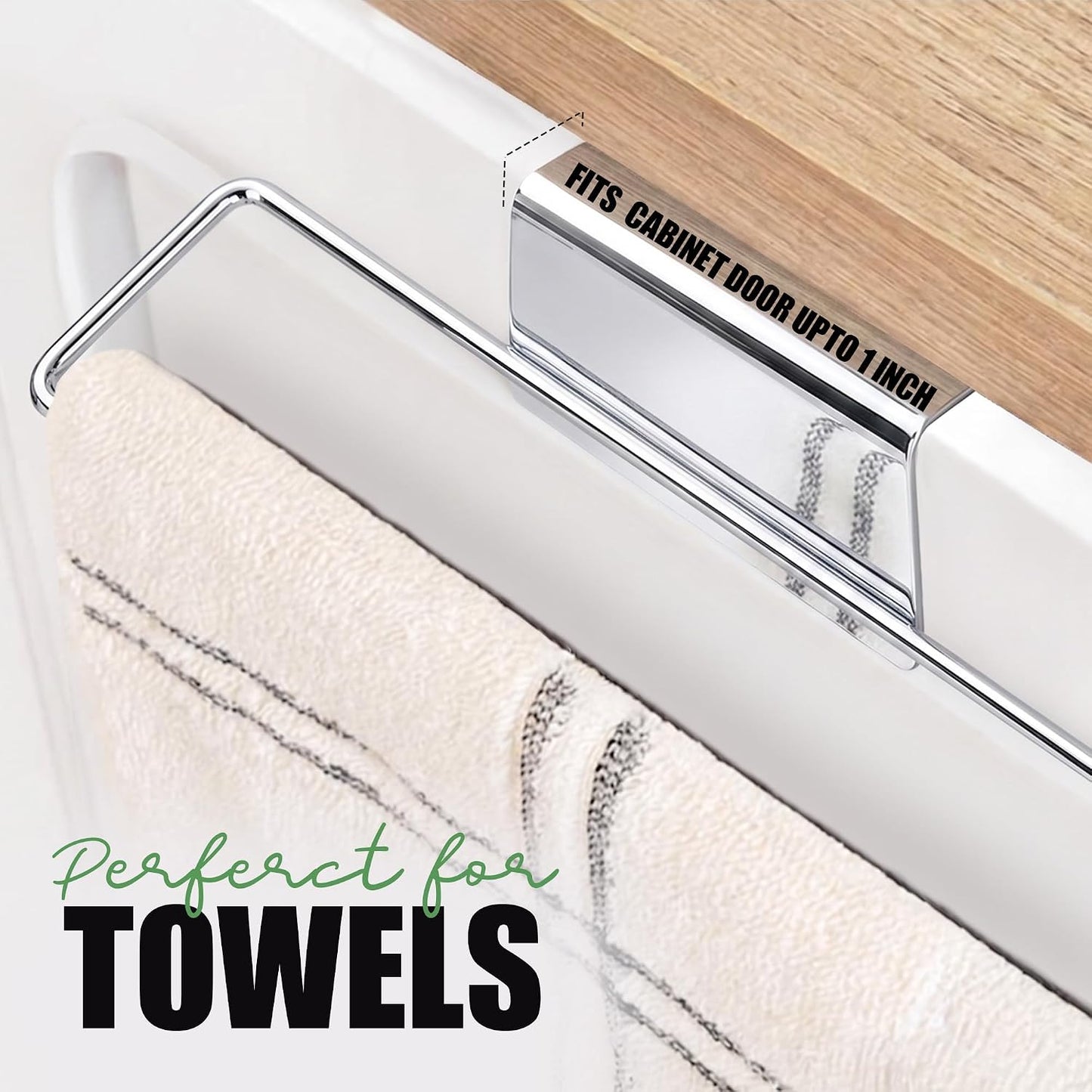 Evelots 6 Pot Lid Organizer for Cabinet Door or Pantry Wall - Closet Door Pots and Pans Lids Holder - Glass or Metal Pan Covers Cabinet Organizer Kitchen Storage - White 6 Tier Lid Rack