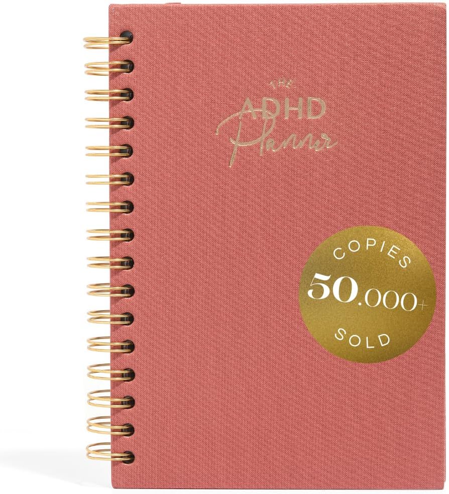 The ADHD Planner for Adults - Undated Daily & Weekly ADHD Journal for Disorganized People, 90 Days - Habit Tracker, Record Emotions & Mood - Academic Goals - Structure & Focus for Adults Brains
