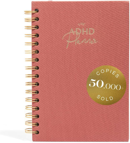 The ADHD Planner for Adults - Undated Daily & Weekly ADHD Journal for Disorganized People, 90 Days - Habit Tracker, Record Emotions & Mood - Academic Goals - Structure & Focus for Adults Brains