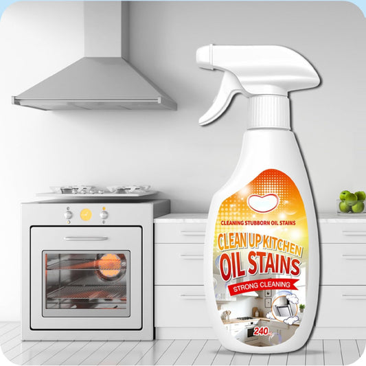 New Upgrade Kitchen Cleaner, Clean Up Kitchen Oil Stains Spray, Heavy Duty Kitchen Degreaser & Cleaner for Multi-Surface Cookware & Countertop, Clean Up Kitchens Oil Stains(240ml/8.45oz)