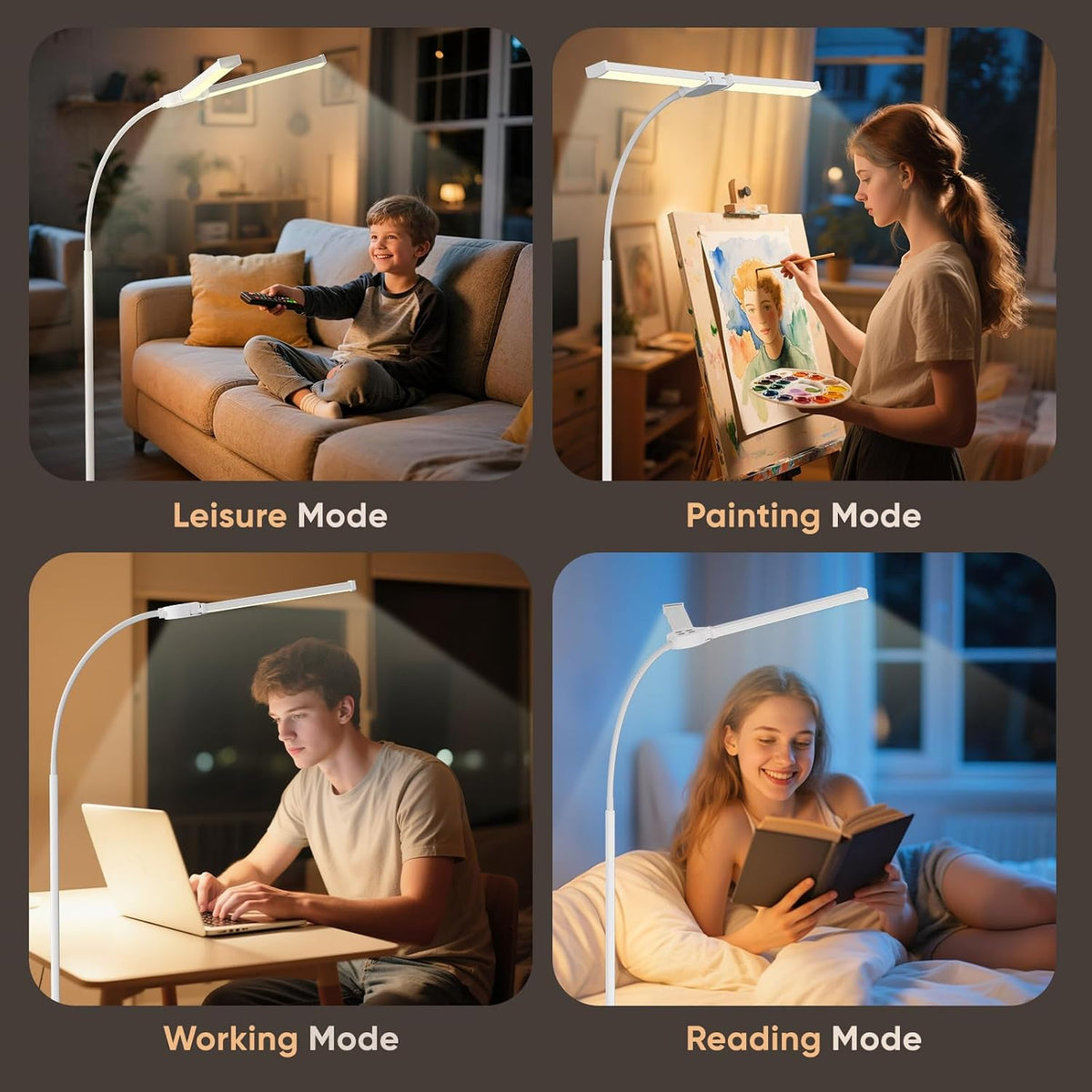 LED Floor Lamp for Living Room,Bright Reading Lamps for Office
