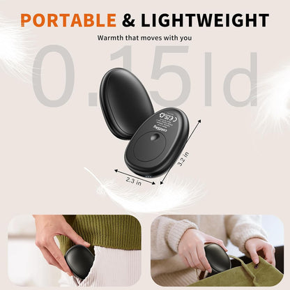coldSky Rechargeable Hand Warmers 2 Pack, Magnetic 2-in-1 Reusable Electric Hand Warmer, 3 Heat Settings Portable Pocket Hand Heater Gifts for Women Men Christmas, Skiing, Camping, Hunting