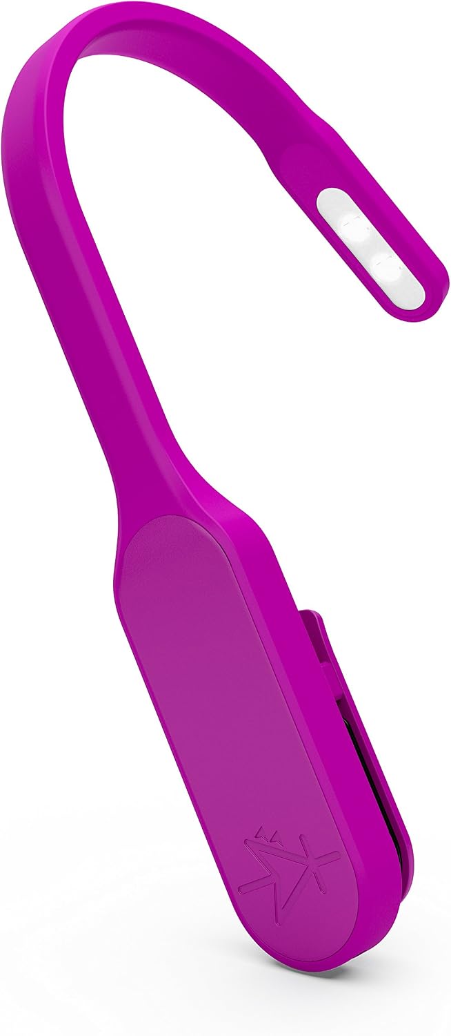 The Original Mighty Bright Recharge Clip On Rechargeable Book Light Reading Light, Warm Eye Care LEDs, Flexible, Durable, Dimmable, Perfect for Kids, Bookworms, Reading in Bed, Lasts 60 Hours (Green)