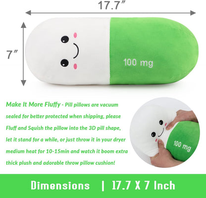 Cervical Neck Roll Pill Pillow, Cylinder Bolster Chill Pillows with Washable Cover, Round Neck Pillows Support for Bed Sleeping, Designed for Head, Neck, Lumbar, Legs Back and Yoga (Grey, M)