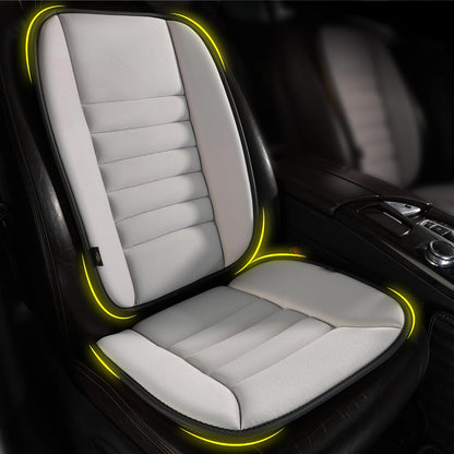 kingphenix Car Seat Cushion with Back Support Pillow, Memory Foam, Black | Memory Foam Car Cushion for Long Driving, Truck, Office Chair, Tailbone and Lower Back Support