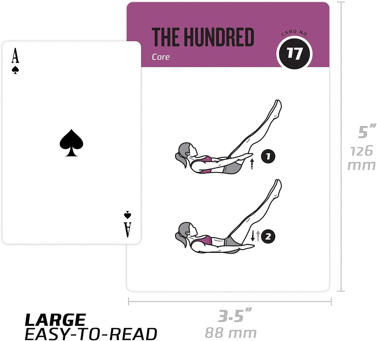 NewMe Fitness Pilates Workout Cards, Fitness Deck for Women and Men