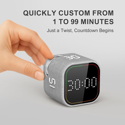 REACHER Fast Custom Pomodoro Timer Cube, Productivity Timer for ADHD