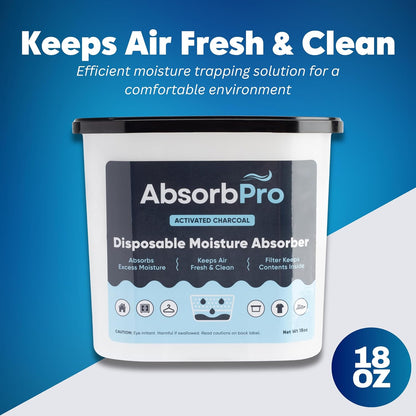 Charcoal Moisture Absorber Tub 18 oz, 3-Pack