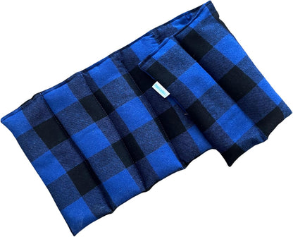 Microwavable Heating Pad (Blue Plaid/Large)