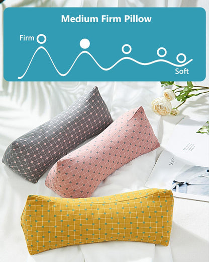 Buckwheat Cervical Neck Roll Pillow, Adjustable Firm Support for Neck Pain Relief, 15.7x6 Inch Buckwheat Hull Pillow for Back Side Sleepers