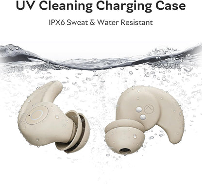 OHAYO Sleep Earbuds Bluetooth 6.0 Noise Cancelling Headphones for Side Sleepers No Touch Control Tiny Sleeping Ear Buds