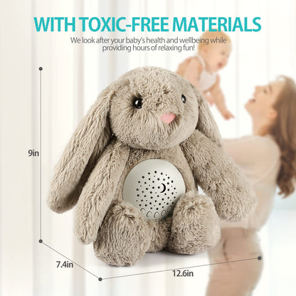 BEREST A13 White Noise Machine & Baby Sleep Soother with 15 Soothing Sounds & Projector Night Light Music Box, Cry Sensor, Rechargeable, Portable for Newborns, Toddlers, Attaches to Crib