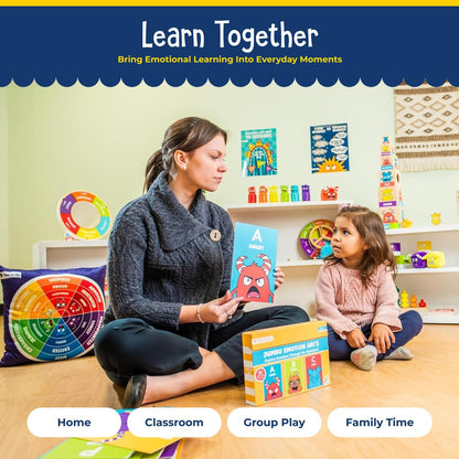 Open The Joy Jumbo Calming Cards, SEL Mindfulness Cards for Kids 3+