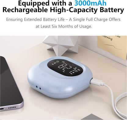 Vibrating Alarm Clock Rechargeable Battery Operated Cordless & Dual Alarms | Bed shaker for Under Pillow, Travel-friendly, Weekday/weekend Mode, Perfect for Heavy Sleepers & Hearing-impaired