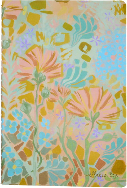 Wellness Log Petite Planner - Bold Florals