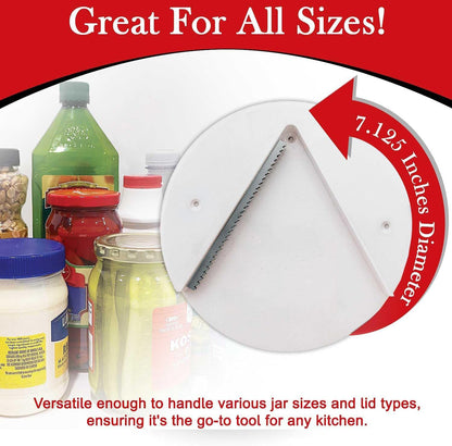 Jar Opener - Under Cabinet, for Seniors With Arthritis or Weak Hands | Under Counter Can, Jar Lid, Bottle Cap Opener Tool