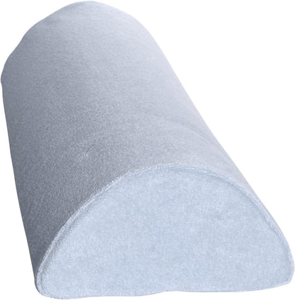 Soft 4 In 1 Memory Foam Pillow - White - Half Moon / Half Cylinder Neck Roll Pillow Best Wedge Cervical, Lumbar Support, Back And Knee, White - Curve For Pain - Bolster Pillow For Knees - This Curve Pillow Will Take You To The Moon