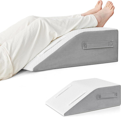Yojoker Leg Elevation Pillows for Swelling, Memory Foam Wedge Pillow for Legs Blood Circulation, Leg Elevation Pillows for After Surgery, Knee Wedge Pillow for Sleeping Back Hip Ankles Relief