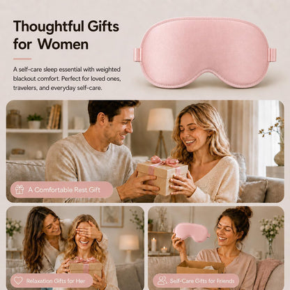3D Contoured Zero Pressure Blackout Sleep Mask for Side Sleepers