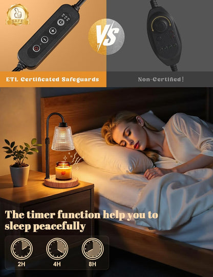 Candle Warmer Lamp with Timer Home Decor Birthday Gifts for Women