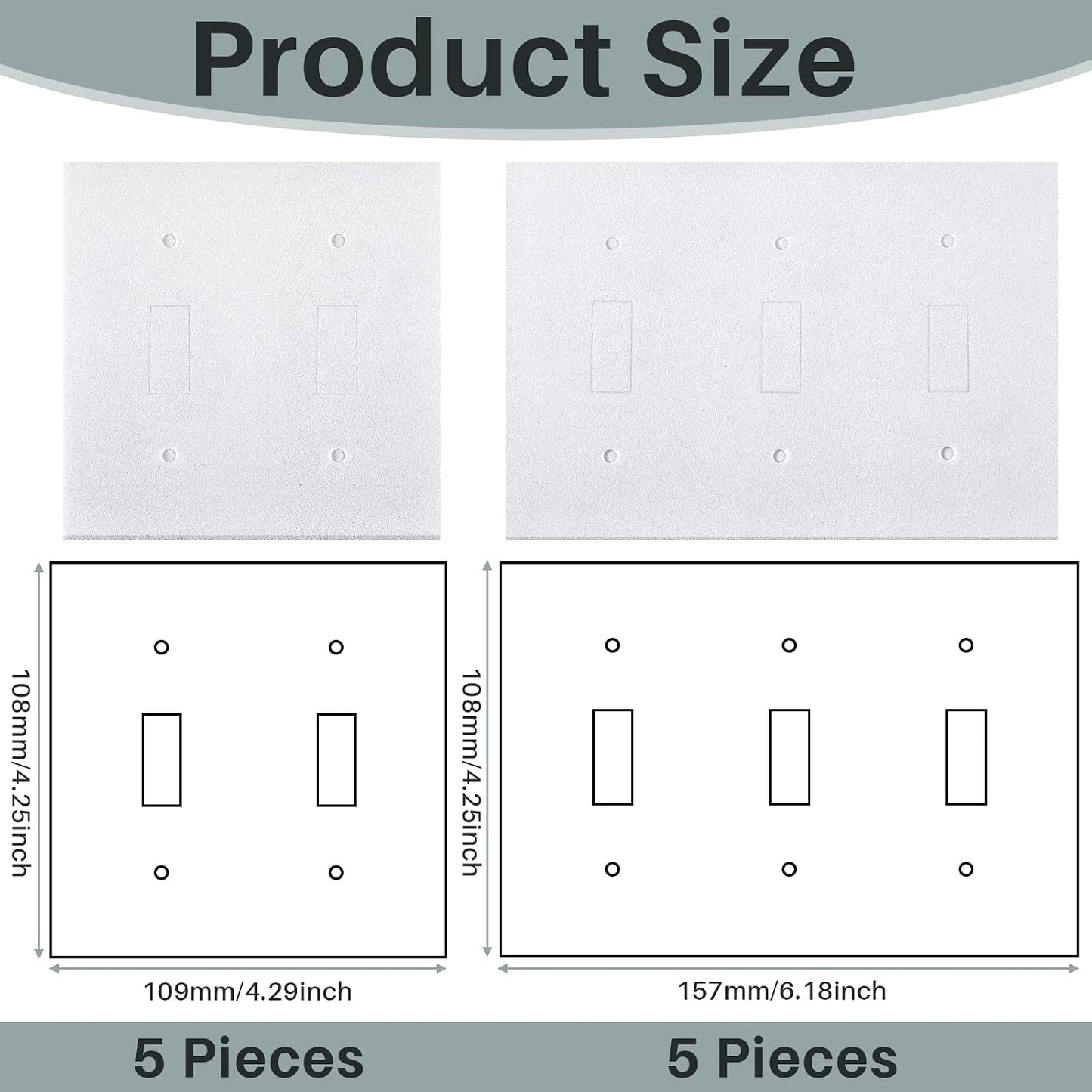 30 Pieces Wall Plate Insulation Gasket Wall Gasket Replacement Outlet Insulation Pads White Weatherproof Insulating Foam Switch Sealer for Outlets One Double Triple Gang Switches