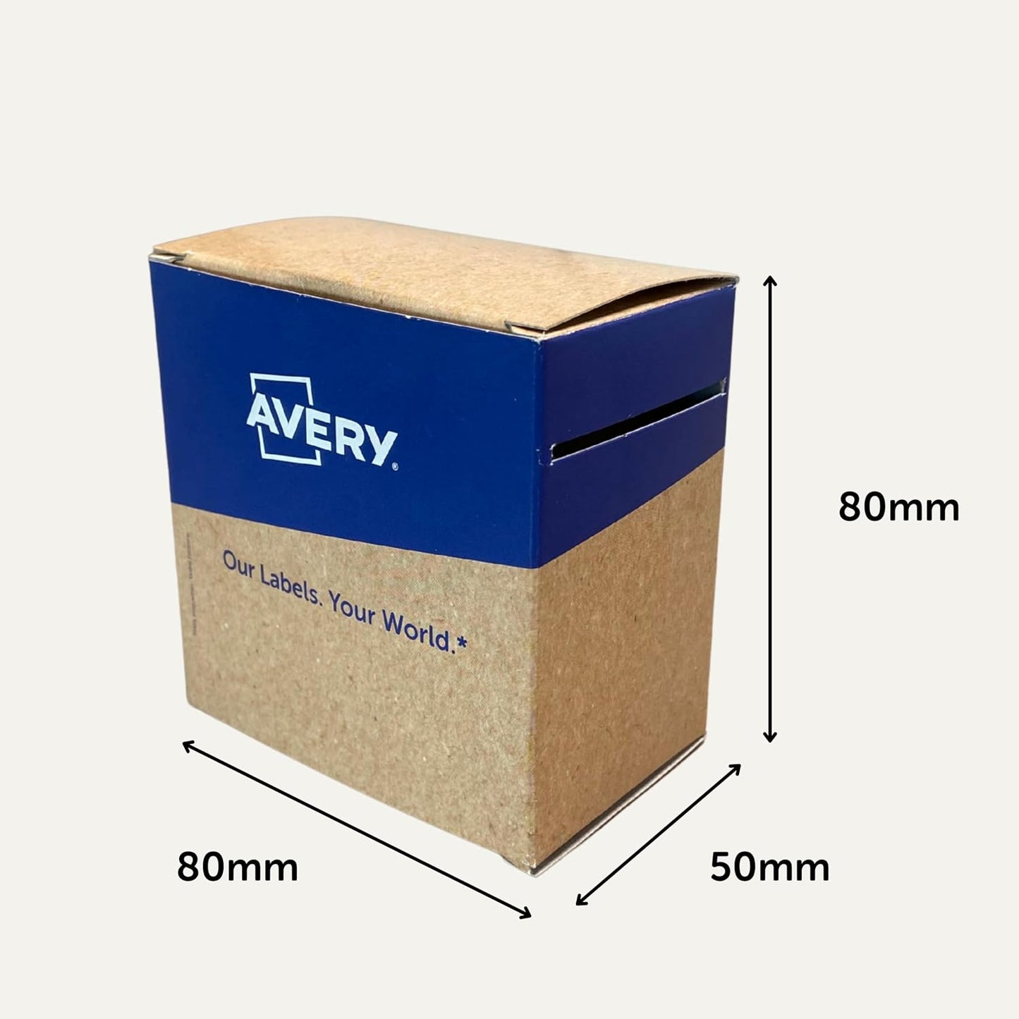 Avery Removable, Hand Writable, Food Day Labels, Wednesday, Strong Adhesive, 25 x 25 mm, Red, 1000 Labels, Preprinted Design (DLSWEDREV-1000)