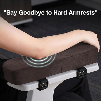 Smiry Memory Foam Office Chair Armrest Pads, Non-Slip Armrest Cushion