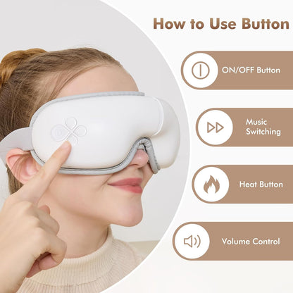 LAOBEN Eye Massager with Heat for Migraine Relief, Dry Eye and Better Sleep