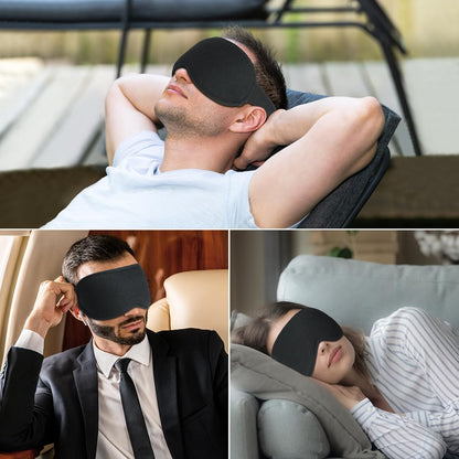 Gritin 100% Blackout Sleep Eye Mask for Women Men, Zero Pressure Sleep Mask
