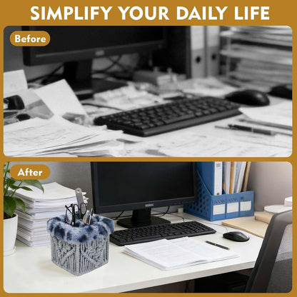 Plush Lined Glasses Eyeglass Holder Stand for Nightstand | Anti-scratch Glasses Stand Case,Cotton Rope Eyeglasses Holder, Storage Organizer for Office Desk