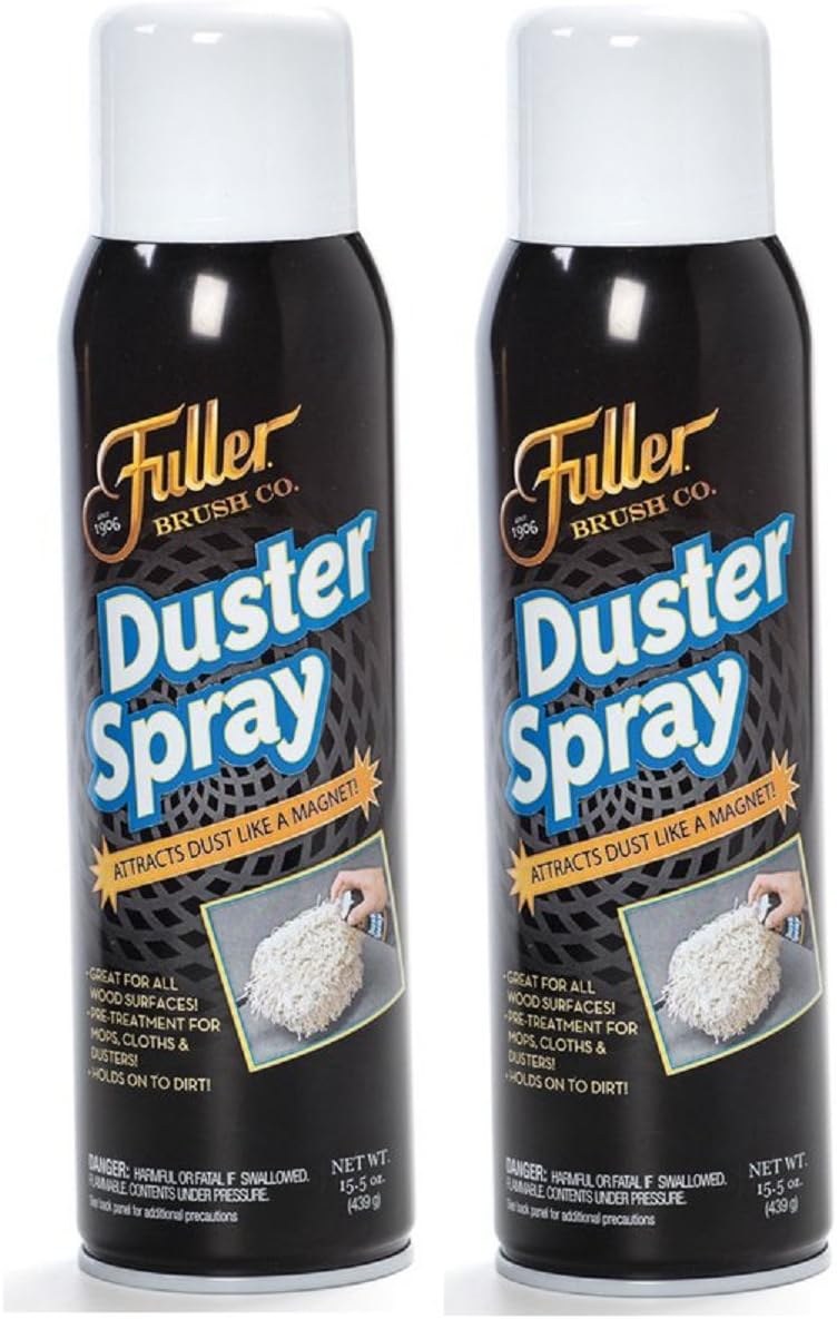 Fuller Brush Duster Spray – 15.5 oz Multi Surface Dust Removing Sprayer - Safe Household Cleaning for Floors, Furniture, Blinds & Car Interiors (Pack of 1)