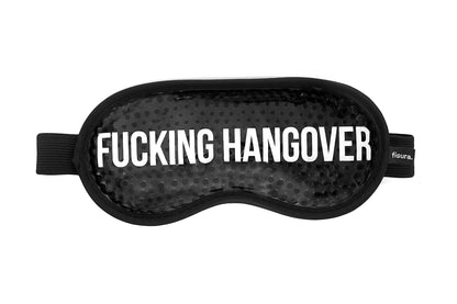 Fisura - Black Cooling Gel Eye Mask for Migraine Relief – Reusable Cold Eye Mask for Puffy Eyes & Dark Circles, Hot & Cold Therapy for Headache & Sinus Pain with Storage Pouch, 7.28 x 3.54 in